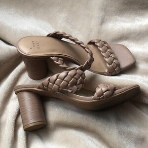 a new day Tan Braided Heels